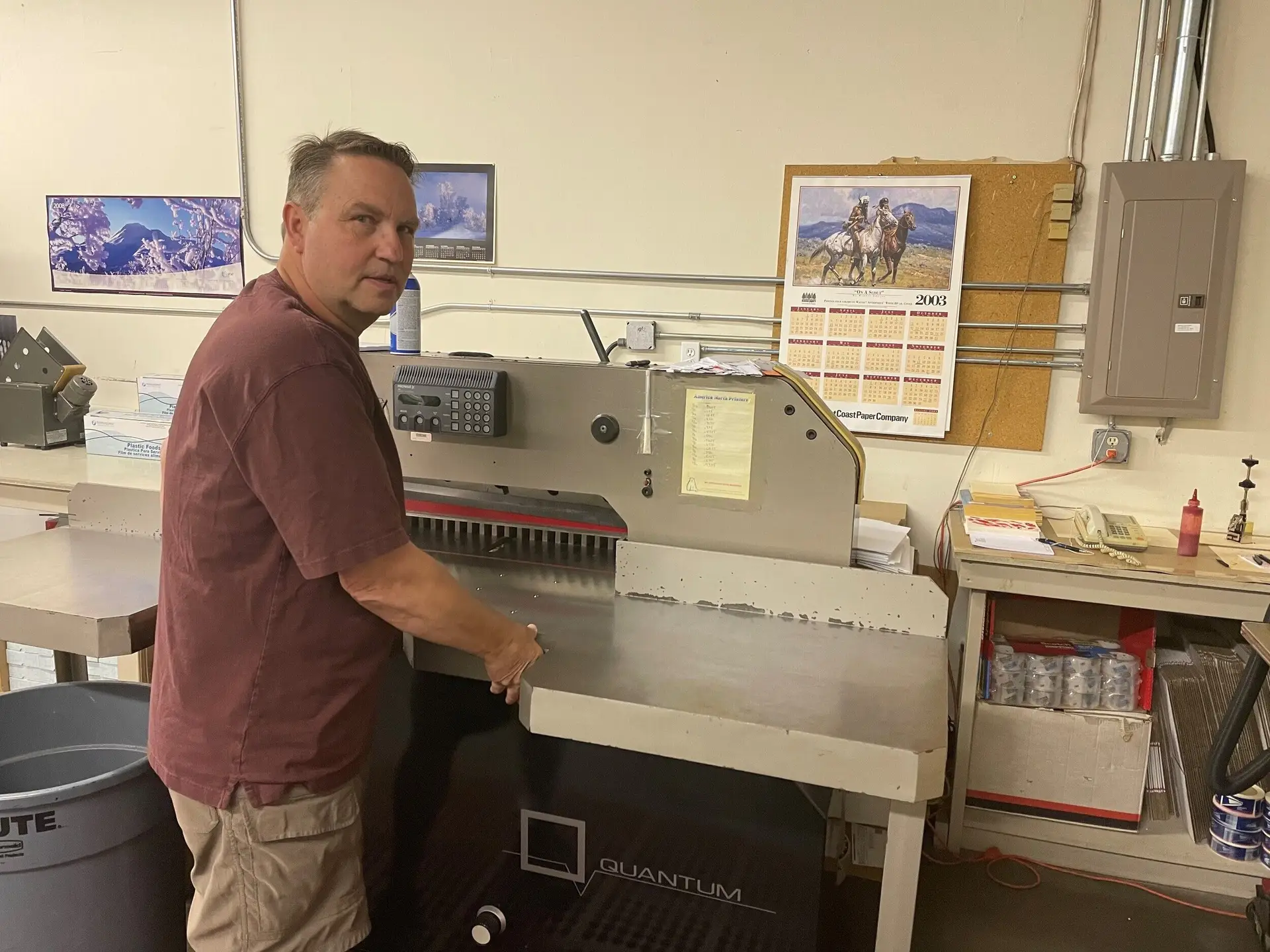 paul photo in shop working